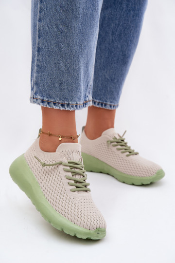 Material Women's Sports Shoes Beige Helinae 2