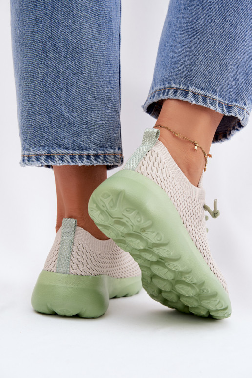 Material Women's Sports Shoes Beige Helinae