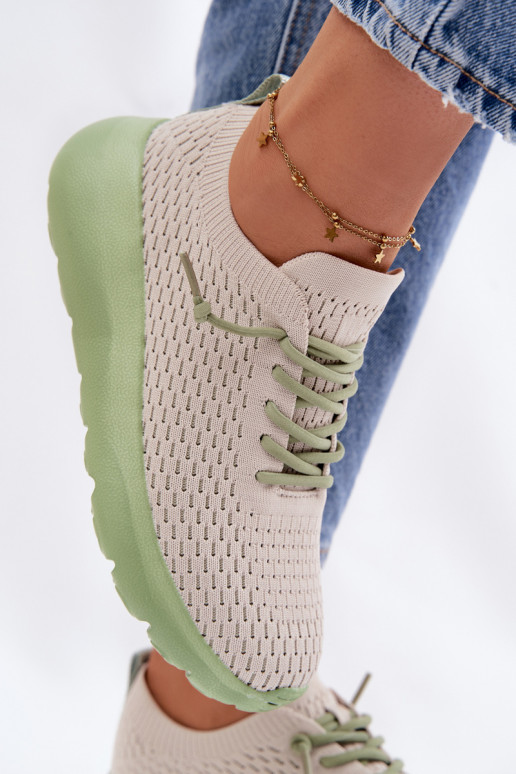 Material Women's Sports Shoes Beige Helinae