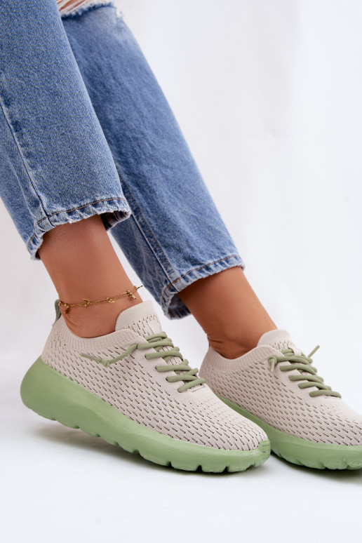 Material Women's Sports Shoes Beige Helinae