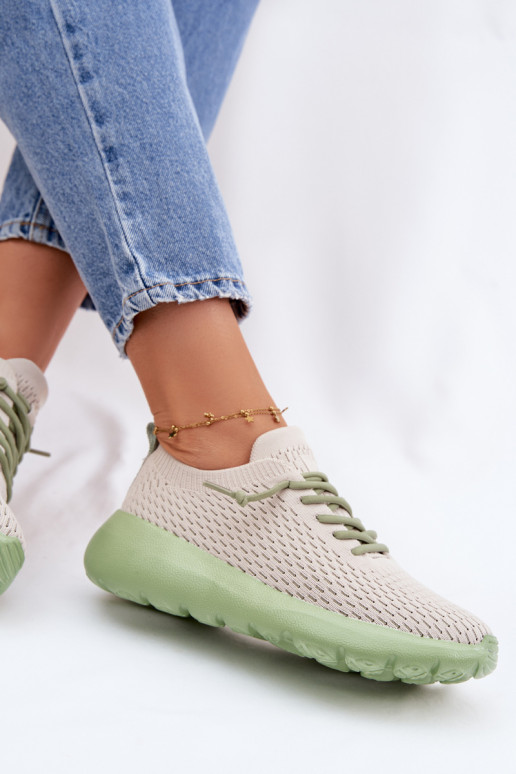 Material Women's Sports Shoes Beige Helinae