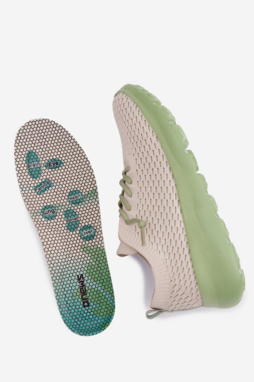 Material Women's Sports Shoes Beige Helinae