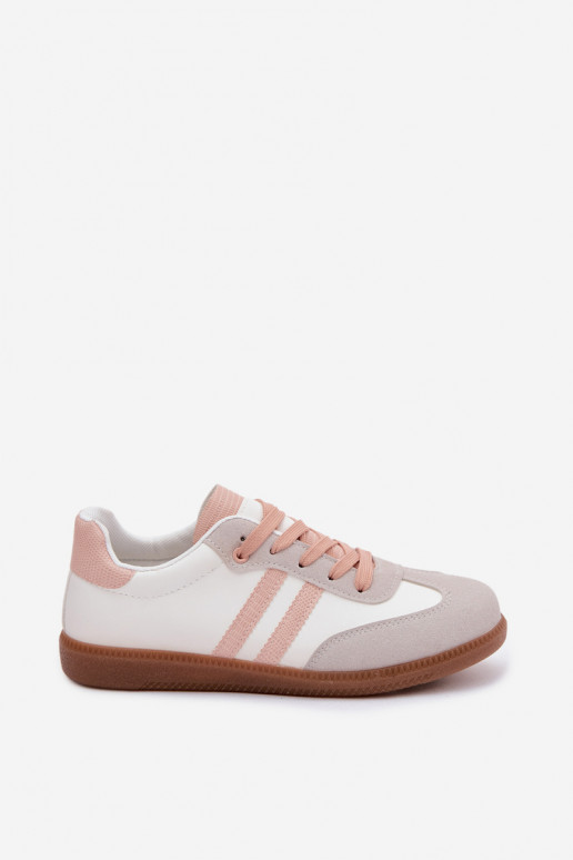 Women's Low Sneakers White-Pink Loredis