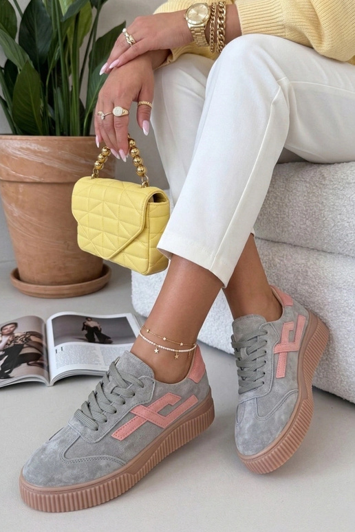 Zielone Sneakersy Ze Skóry Naturalnej...