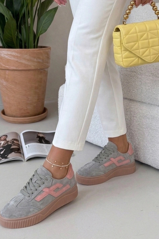 Zielone Sneakersy Ze Skóry Naturalnej...