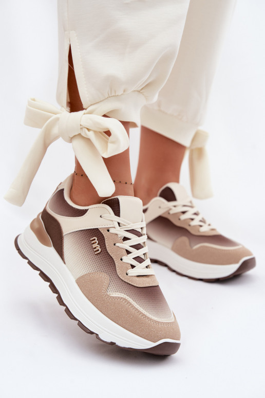 Women's Platform Sneakers Brown Lelmira
