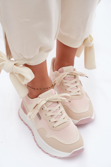 Women's Platform Sneakers Beige Lelmira 2