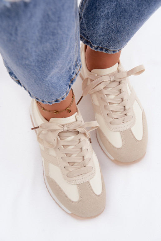 Sneakersy Damskie Vinceza 11674 Beżowe