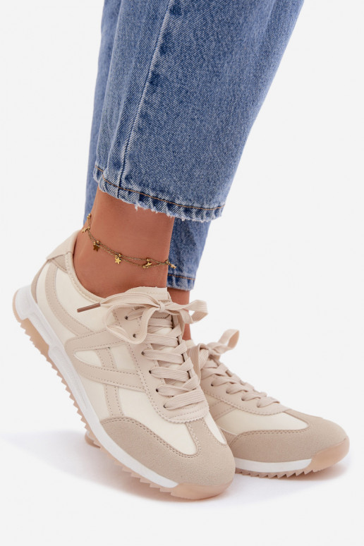 Sneakersy Damskie Vinceza 11674 Beżowe