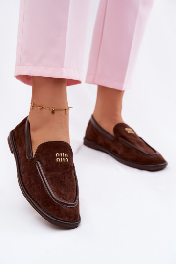 Women's Flat Loafers Vinceza 62271 Chocolate 2