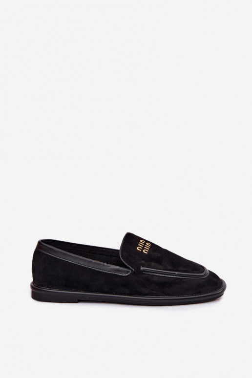 Women's Flat Moccasins Vinceza Black