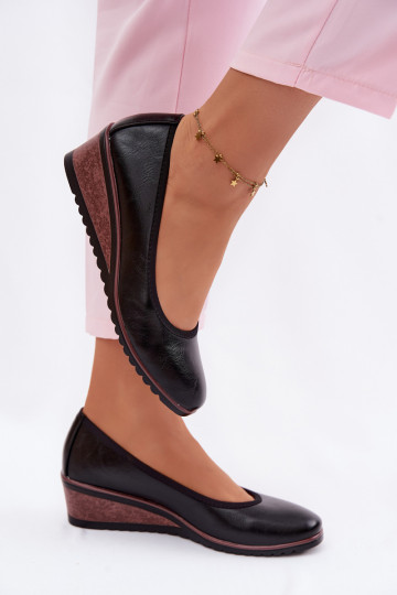 Women's Platform Shoes Vinceza 58628 Black