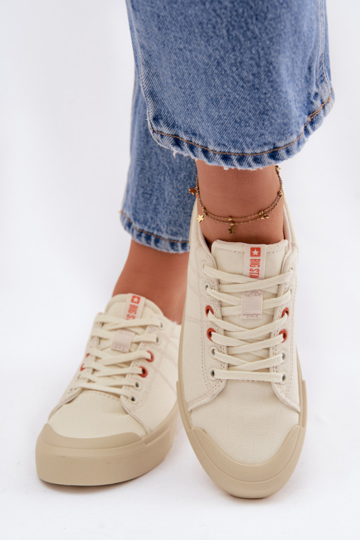 Women's Sneakers Big Star NN274445 Memory Foam System Beige