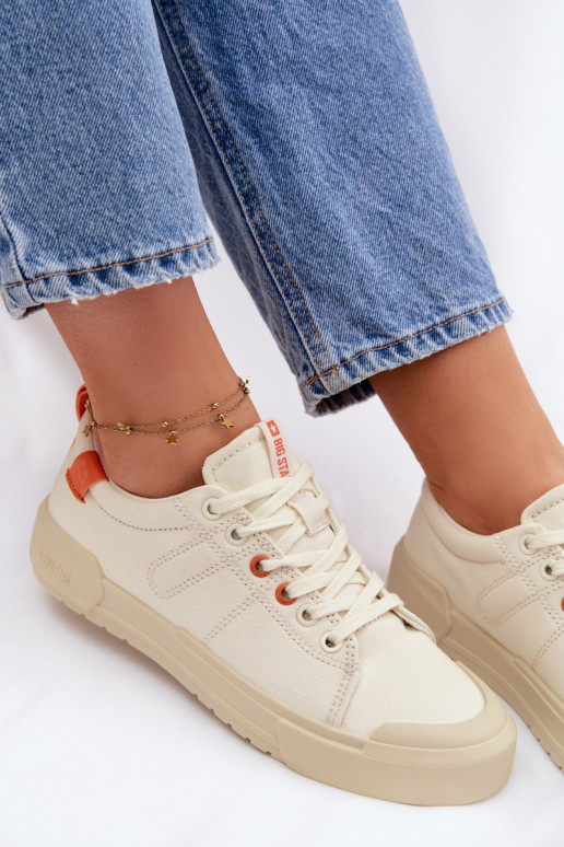 Women's Sneakers Big Star NN274445 Memory Foam System Beige