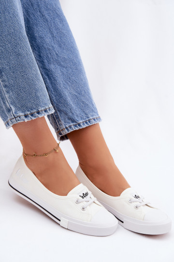 Tenisówki Trampki Damskie Lee Cooper LCW-26-31-4356 Białe