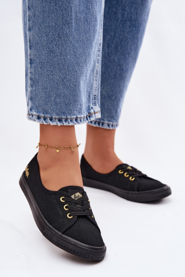 Tenisówki Trampki Damskie Lee Cooper LCW-26-02-4045 Czarne