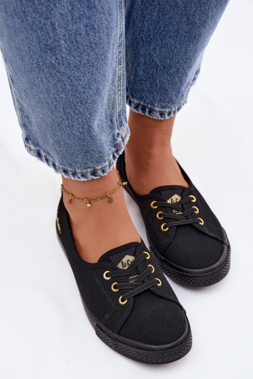 Tenisówki Trampki Damskie Lee Cooper LCW-26-02-4045 Czarne