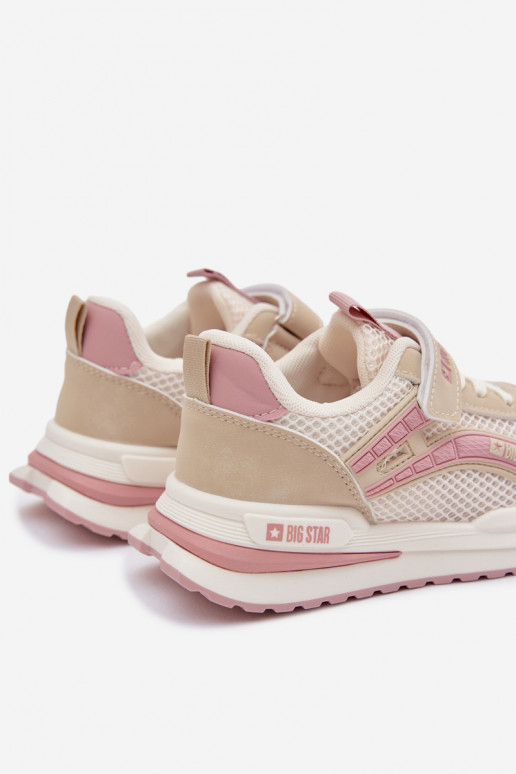 Children's Sports Shoes Big Star TT374151 HI-POLY SYSTEM Beige-Pink
