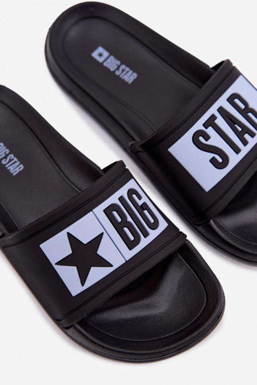 Klapki Dziecięce Big Star TT374A003 Czarno-Niebieskie