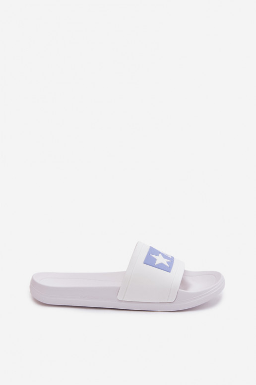Women's Slides Big Star TT274A002 White-Blue