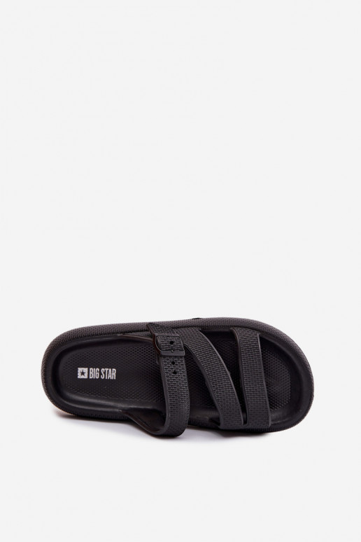 Foam Women's Slides With Straps and Buckle Big Star TT274A037 Black