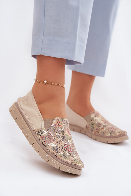 Women's Leather Slip-On Shoes Maciejka 03512-67 Multicolor