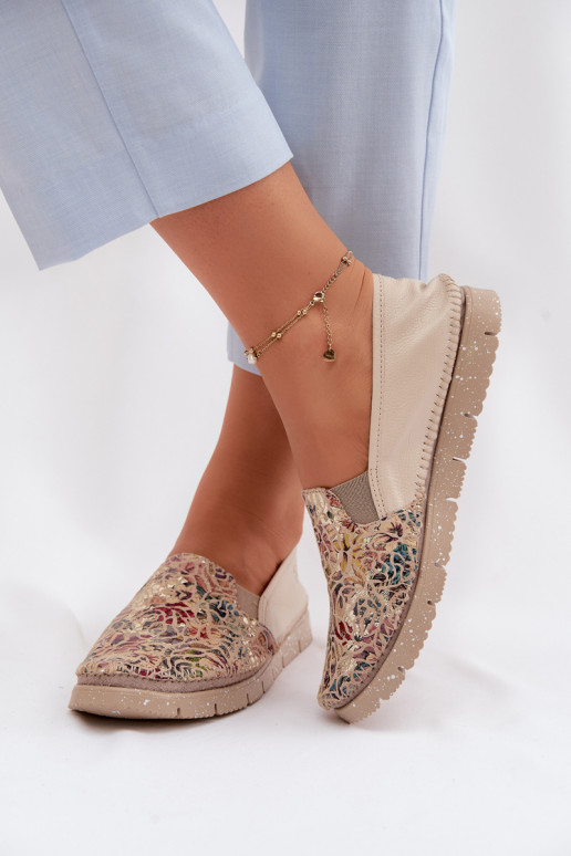 Women's Leather Slip-On Shoes Maciejka 03512-67 Multicolor