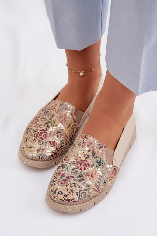 Women's Leather Slip-On Shoes Maciejka 03512-67 Multicolor