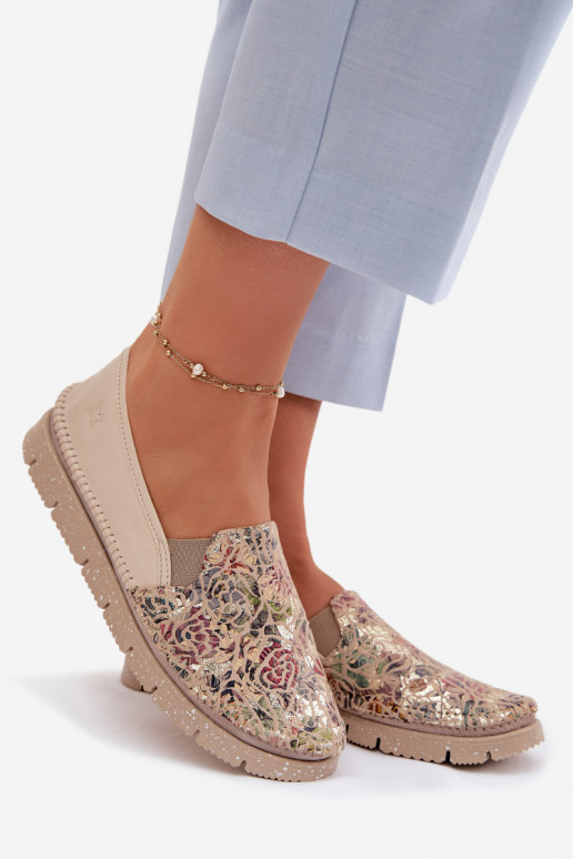 Women's Leather Slip-On Shoes Maciejka 03512-67 Multicolor