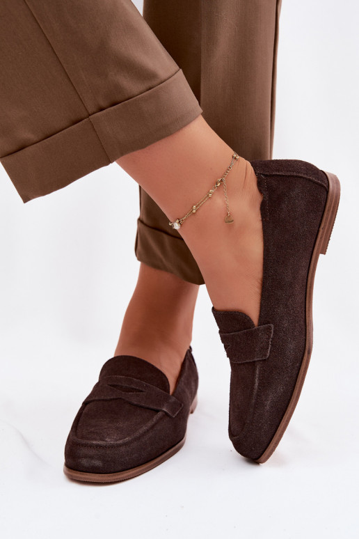 MokasynywithNaturalnego Zamszu Vinceza 18122 Czekoladowe