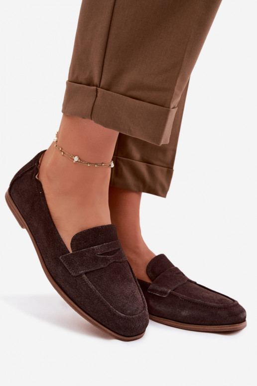 MokasynywithNaturalnego Zamszu Vinceza 18122 Czekoladowe