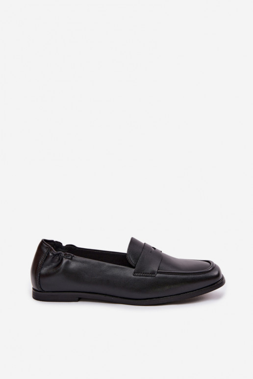 Vinceza Leather Loafers 18121 Black