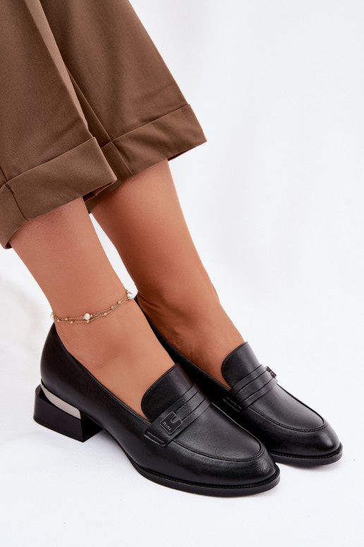 Women's Block Heel Shoes Vinceza 58625 Black