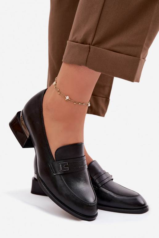 Women's Block Heel Shoes Vinceza 58625 Black