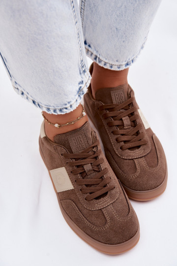 Sneakersy Damskie Big Star TT274116 Brązowe
