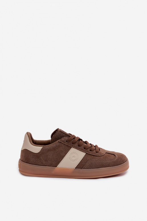 Sneakersy Damskie Big Star TT274116 Brązowe