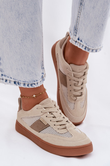 Sneakersy Damskie Big Star TT274759 Beżowe