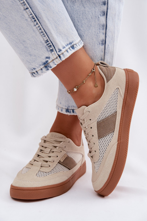 Sneakersy Damskie Big Star TT274759 Beżowe