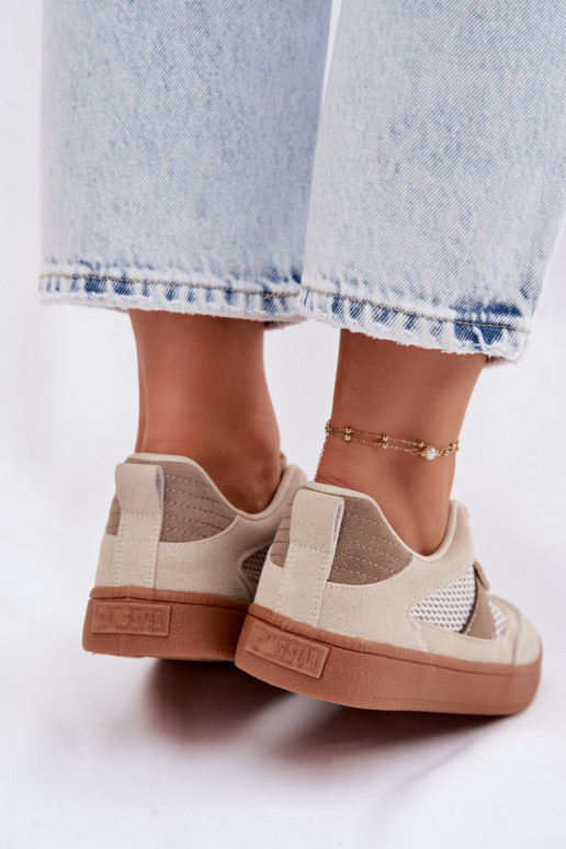 Sneakersy Damskie Big Star TT274759 Beżowe