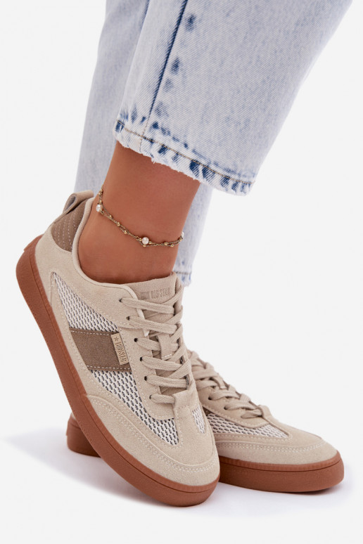 Sneakersy Damskie Big Star TT274759 Beżowe