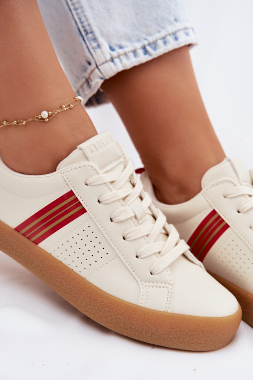 Eco Leather Women's Sneakers Big Star TT274307 Light Beige