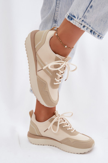 Women's Platform Sneakers Big Star TT274278 Beige
