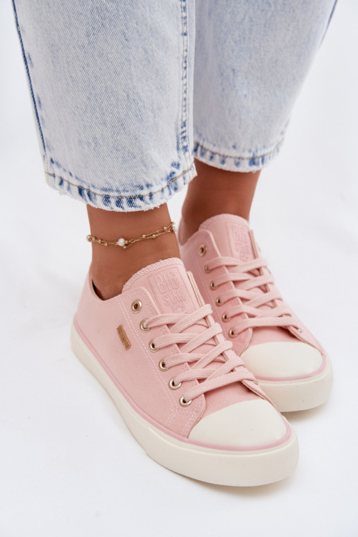 Women's Low Pink Sneakers Big Star TT274776
