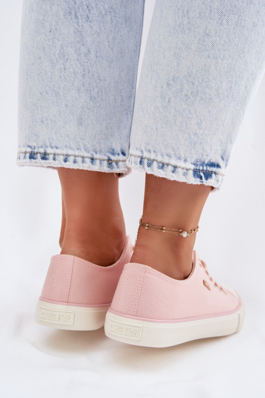 Women's Low Pink Sneakers Big Star TT274776