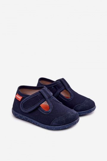 Milami Children's Slippers With Velcro Dark Blue Jasimrra