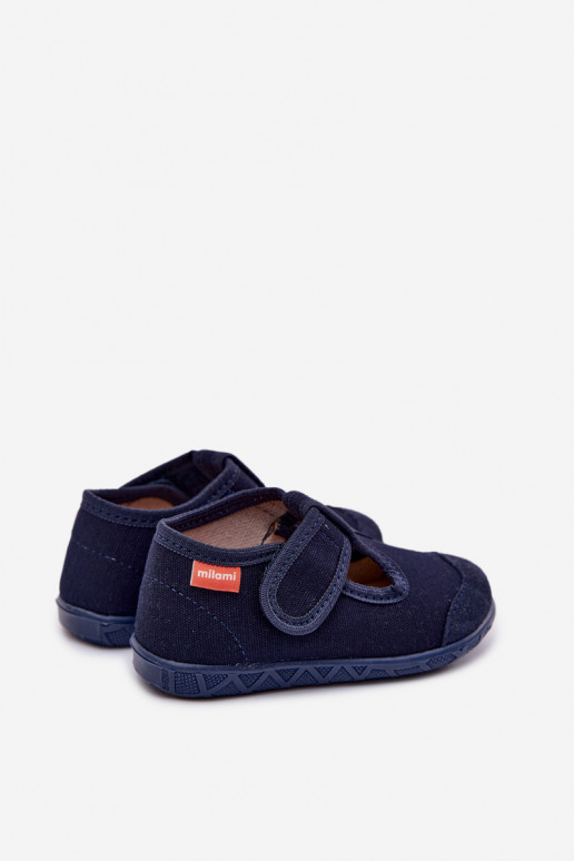Milami Children's Slippers With Velcro Dark Blue Jasimrra