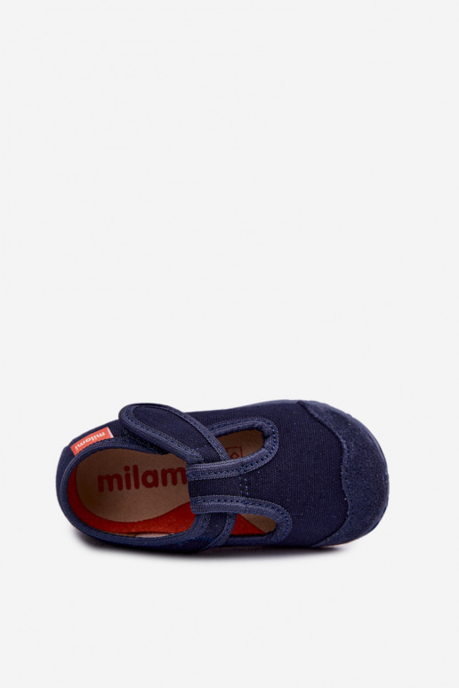 Milami Children's Slippers With Velcro Dark Blue Jasimrra