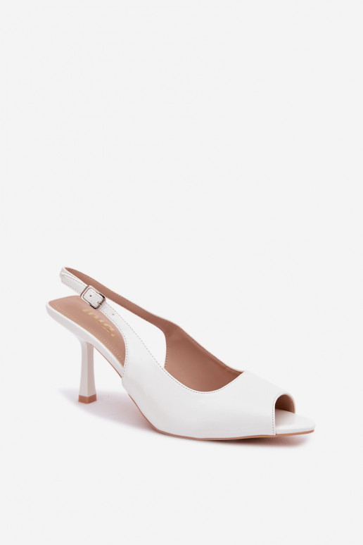 Women's High Heel White Sandals Sevina