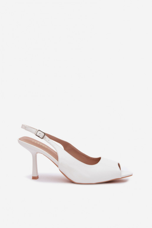 Women's High Heel White Sandals Sevina