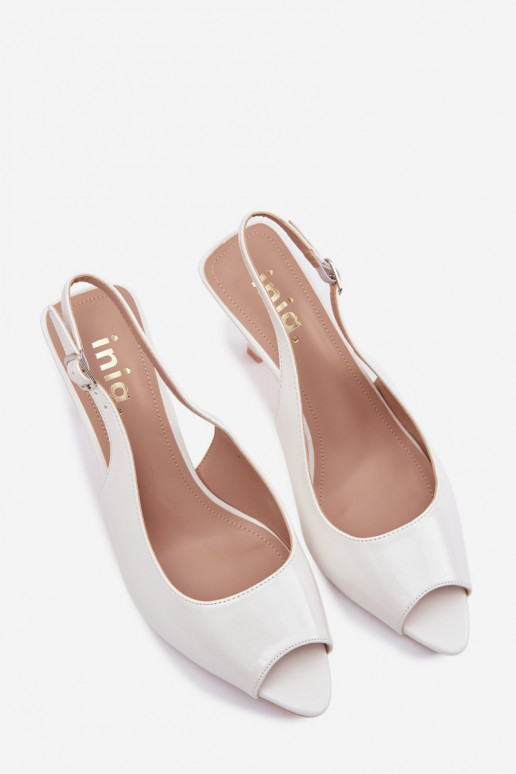 Women's High Heel White Sandals Sevina